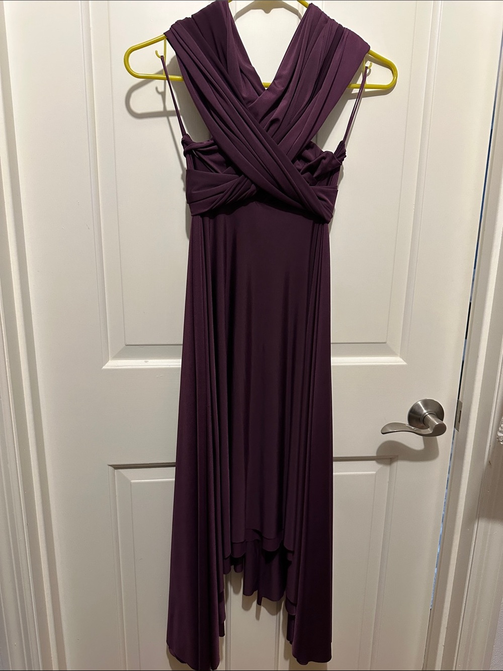 Twobirds Plum Convertible High-Low Evening Dress